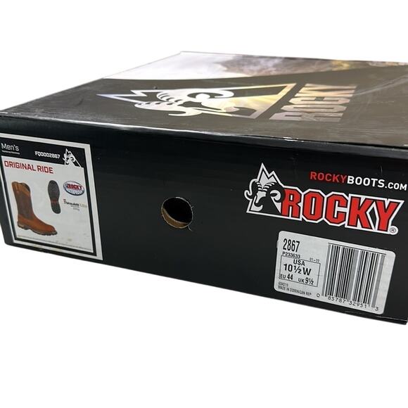 𝅺ROCKY Ride 200G Insulated Waterproof Wellington Boot Size 10.5W (wide) - Picture 2 of 10